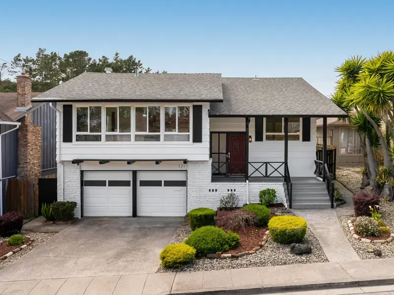 Exterior of 121 Riverside Drive, a San Bruno home sold by Nestor Icaza