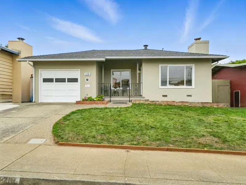 Exterior of 328 Heather Way, a South San Francisco Peninsula home sold by Nestor Icaza