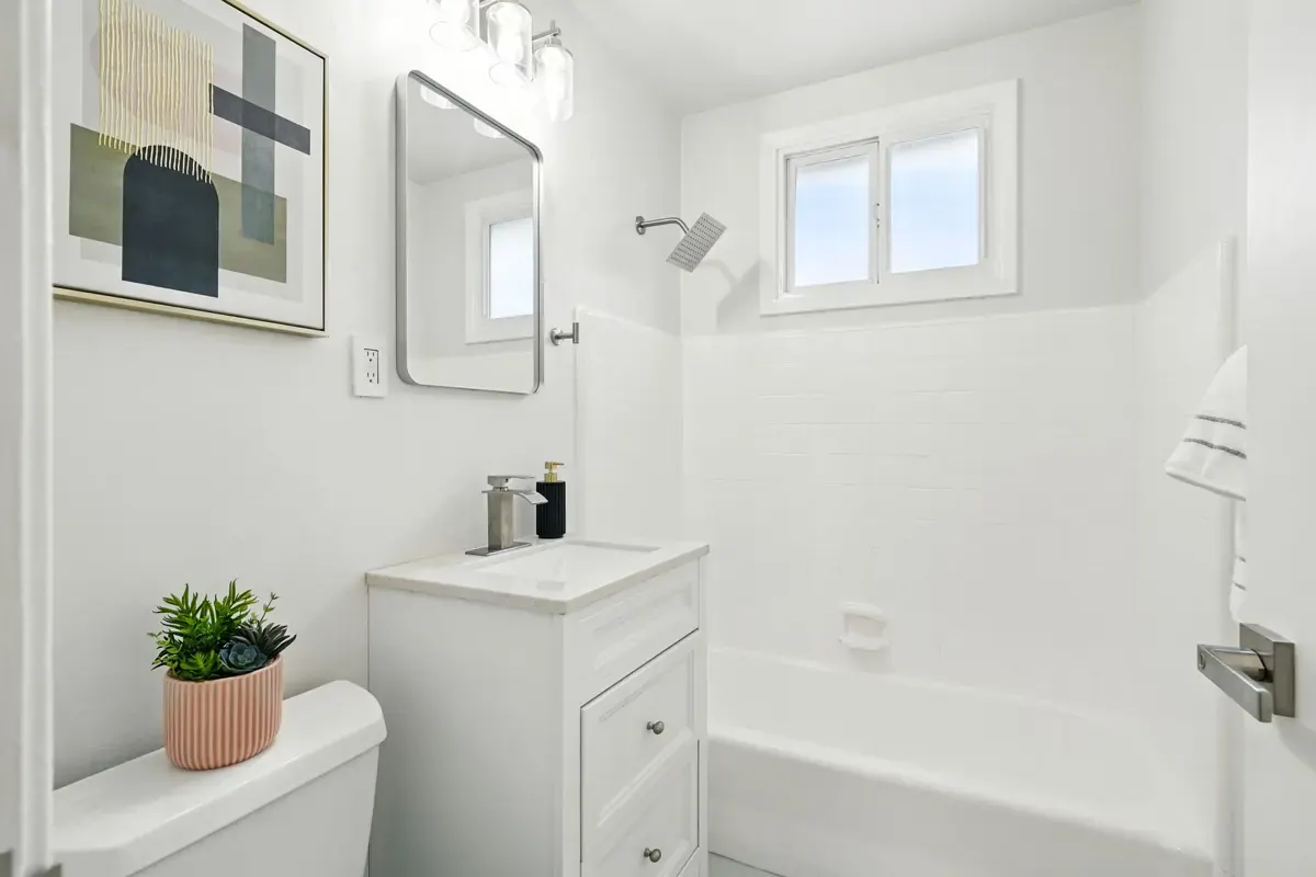 Bathroom of 328 Heather Way, a South San Francisco Peninsula home, after staging and professional listing photography